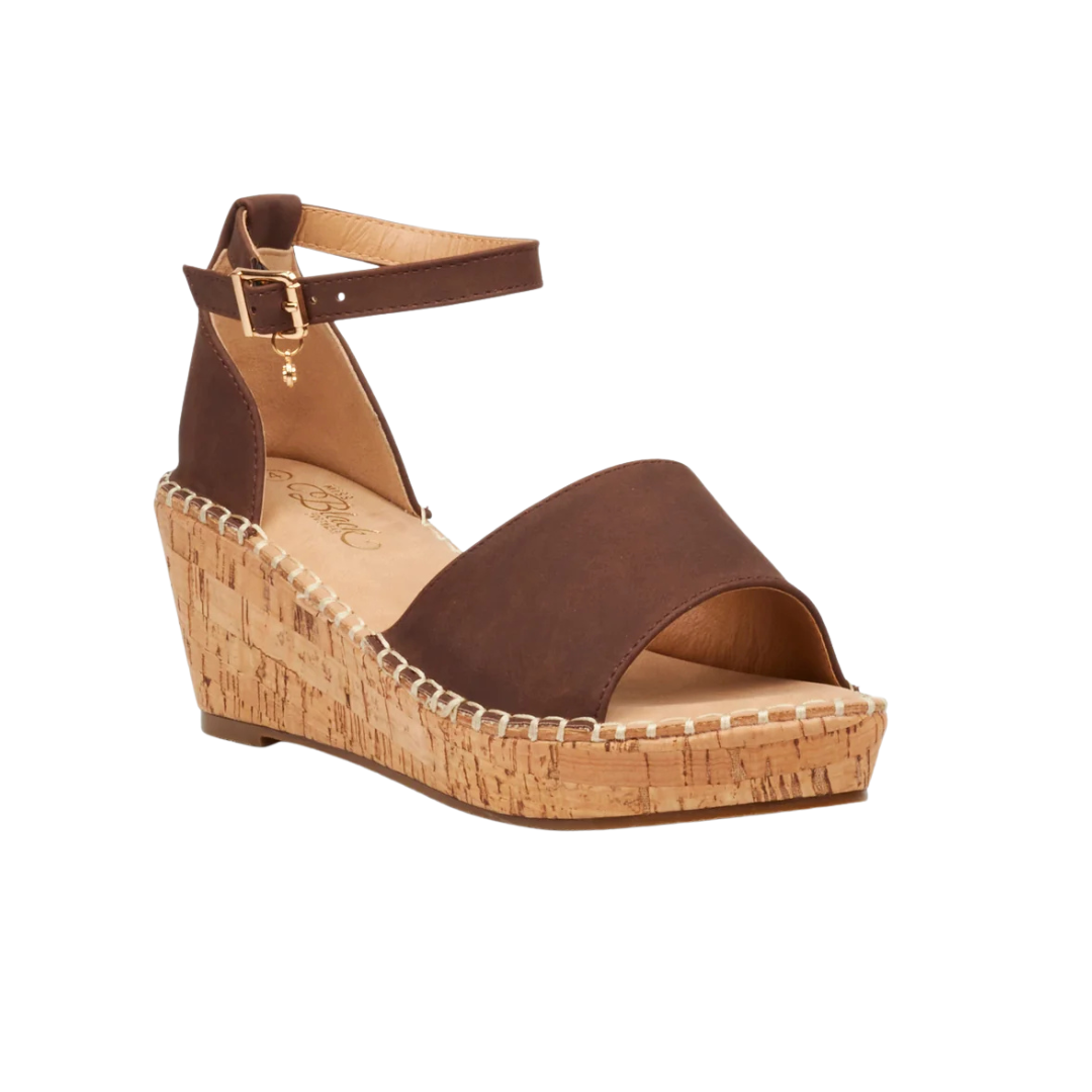 Miss Black Jayda 5 Wedge - Chocolate