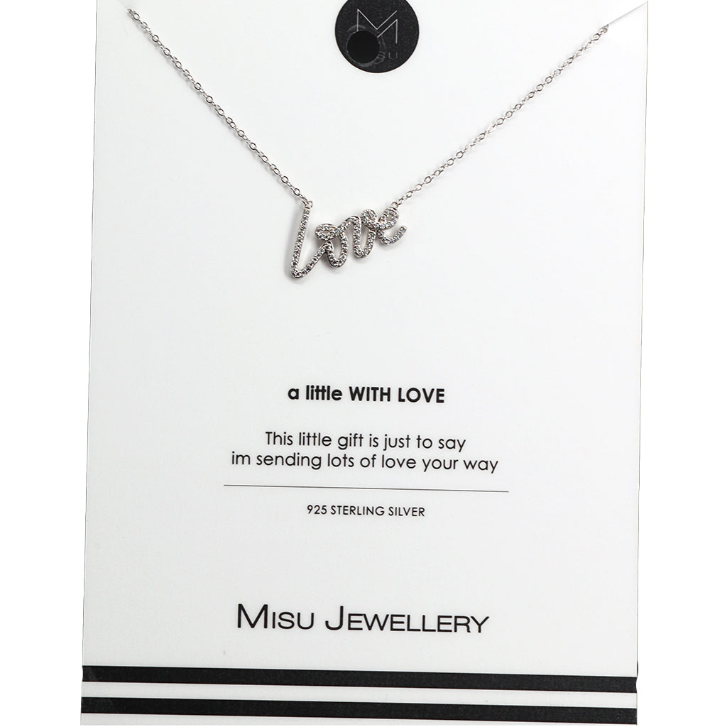 Misu Love CZ necklace