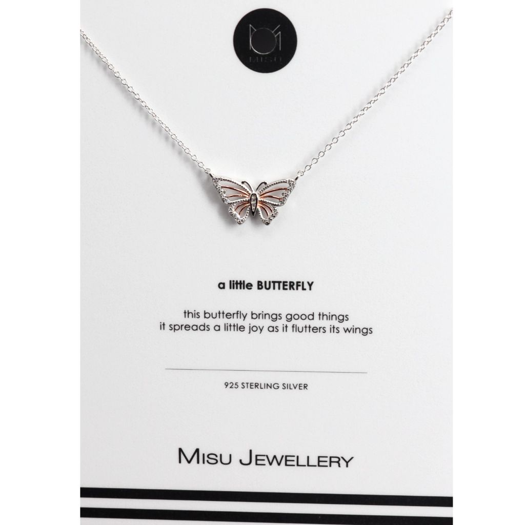 Misu Rose Gold Butterfly necklace