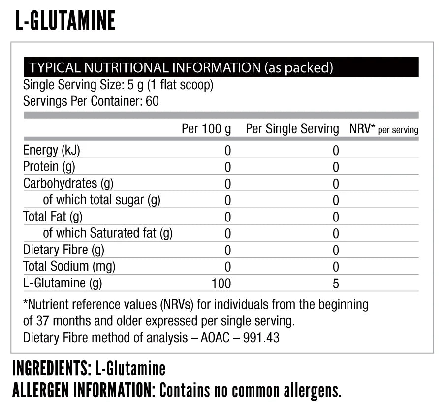 NUTRITECH L-GLUTAMINE 300G