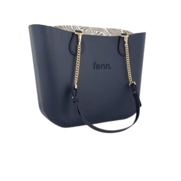 FENN Navy - Gold Chain