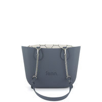 Fenn Petite Collection Denim Bone Inner - Silver Chain