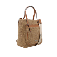 Pierre Cardin Isla Straw Tote - Tan