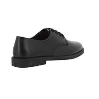 Pierre Cardin Youths Dino Leather School Shoes - Black