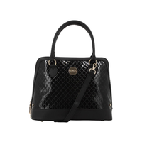 Pierre Cardin Lira Monogram Satchel - Black