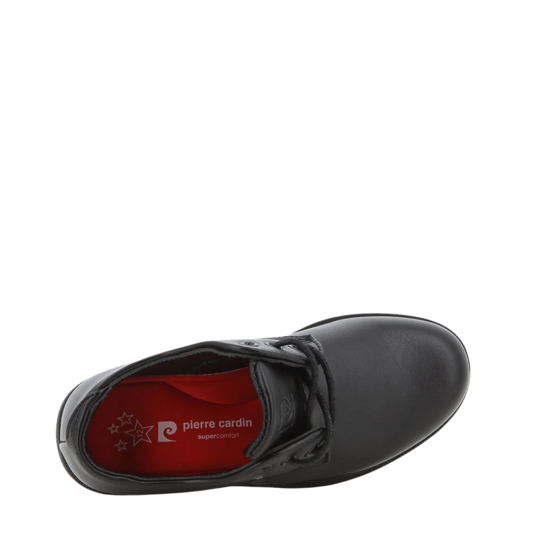 Pierre Cardin Youth Cassi School Lace-Up - Black