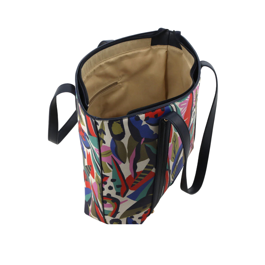 Pierre Cardin Zahara Printed Tote - Navy Print