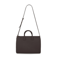 FENN Laptop Bag Chocolate Gold Zip