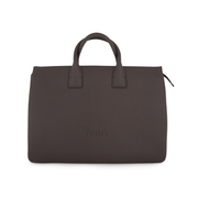 FENN Laptop Bag Chocolate Gold Zip