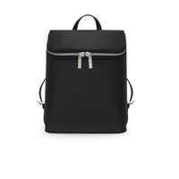 Fenn Backpack Black with Silver Zip