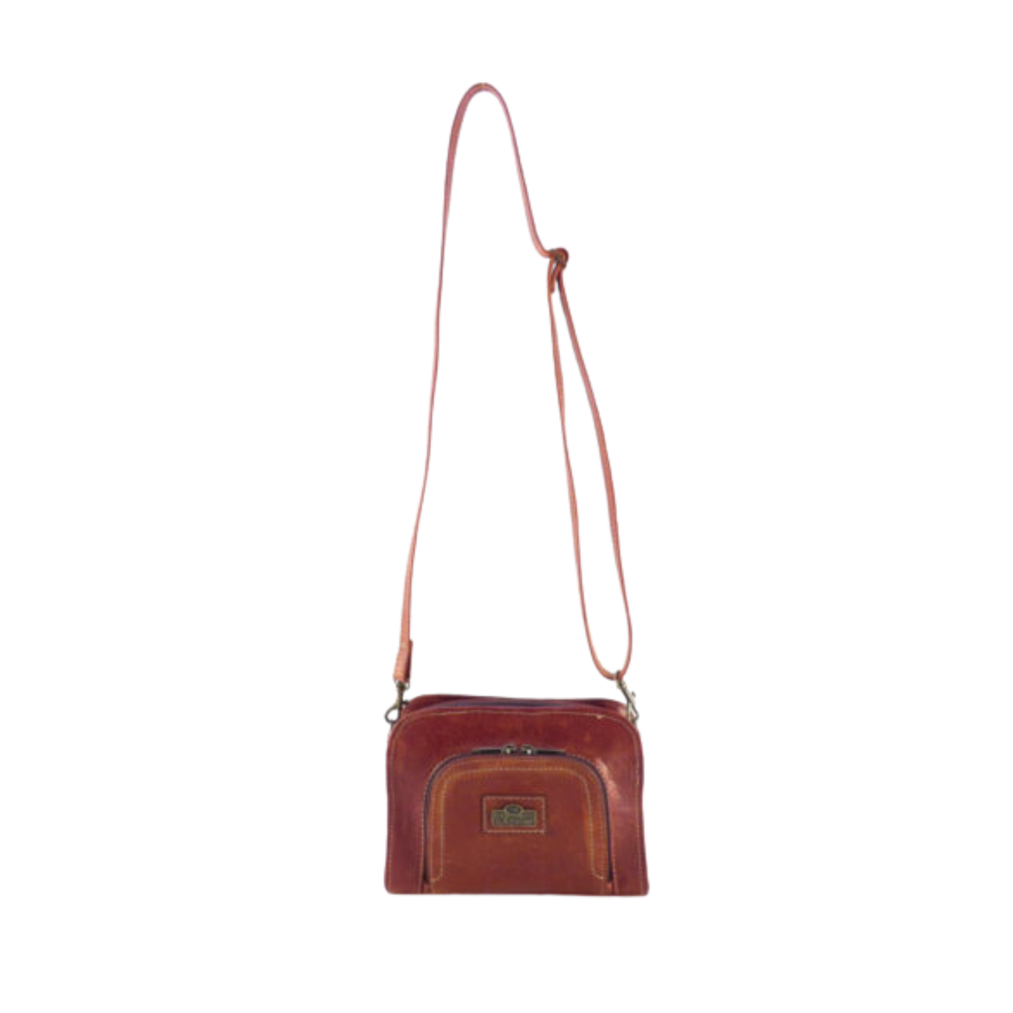 Der Lederhandler Shelley Genuine Leather Sling Bag - Tobacco