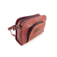 Der Lederhandler Shelley Genuine Leather Sling Bag - Tobacco