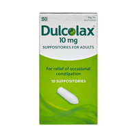 Dulcolax Adult Suppositories 10’s