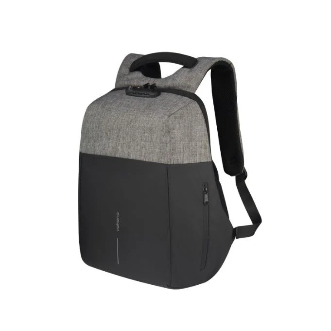Volkano Smart Deux Laptop Backpack – Black/Light Grey