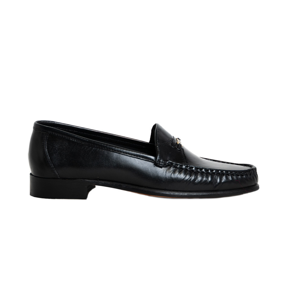 Watson Leather Nicky Casual Moccasins - Black