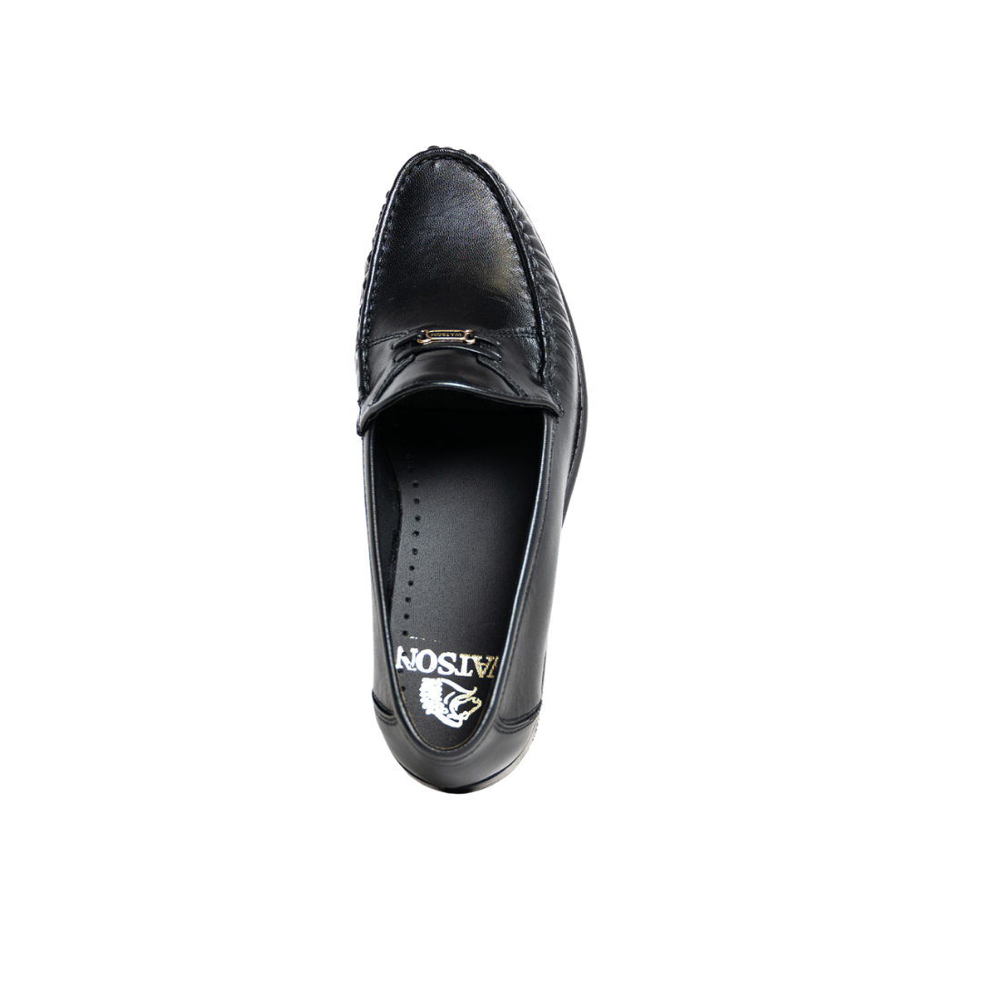 Watson Leather Nicky Casual Moccasins - Black