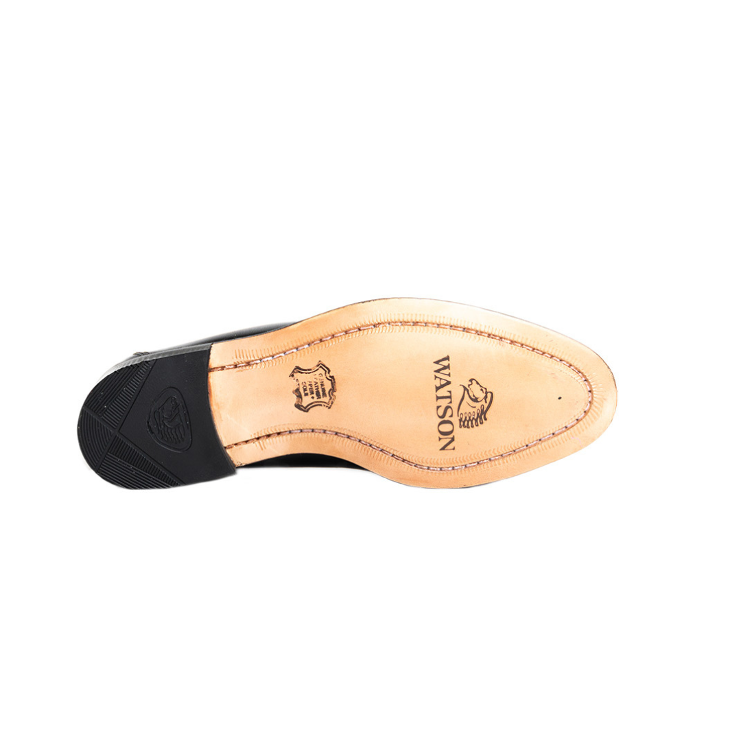 Watson Leather Nicky Casual Moccasins - Black
