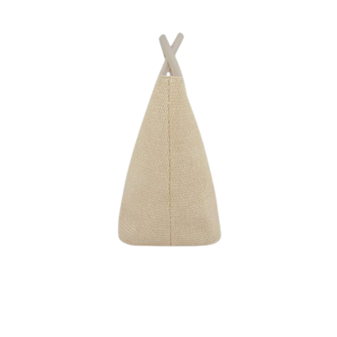 Fenn Shopping Weave Tote Bag - Milk White