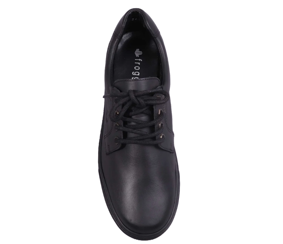 Froggie 11422 - Boys Lace-up Black Shoe