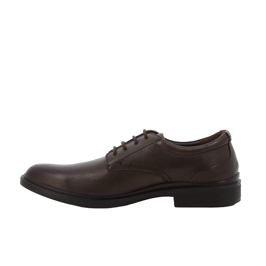 hush Puppies Victor Plain Toe Lace Up Chocolate