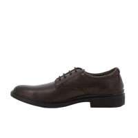 hush Puppies Victor Plain Toe Lace Up Chocolate