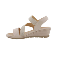Hush Puppies Soft Promise Wedge Sandals – Stone
