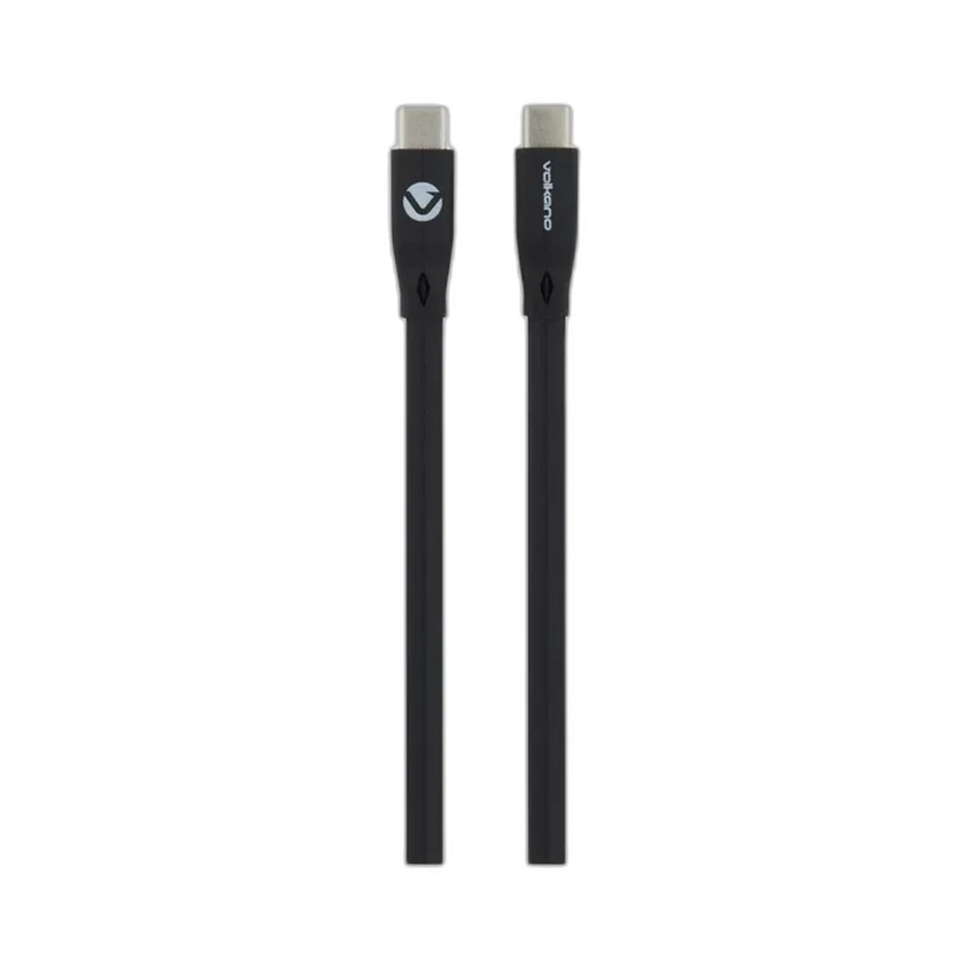 Volkano Slim Series Type-C to Type-C Cable 30W – Black (1.2m)